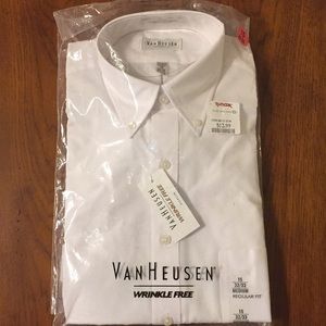 Van Heusen wrinkle free reg fit dress shirt